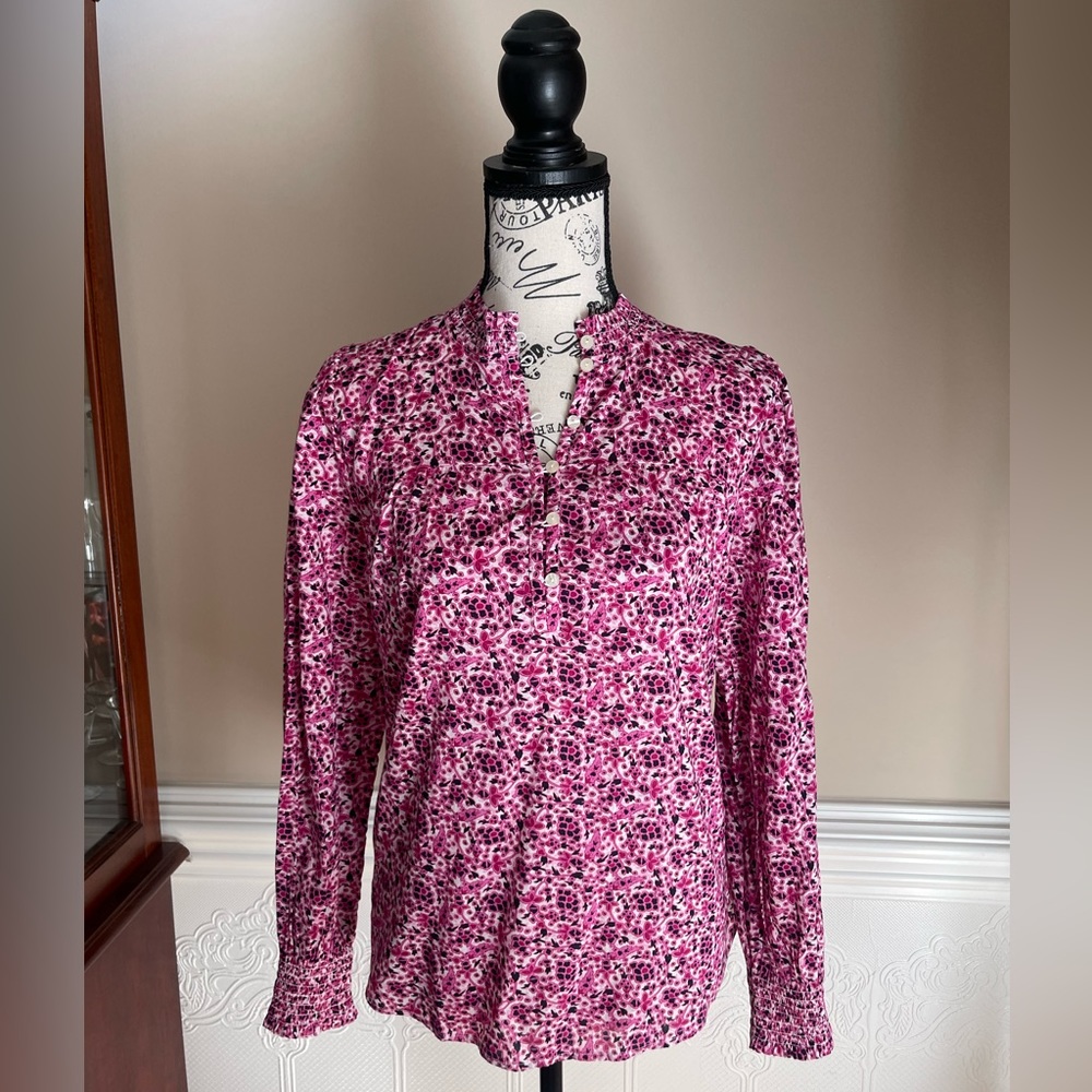 Loft Six Button Down Blouse NWT
